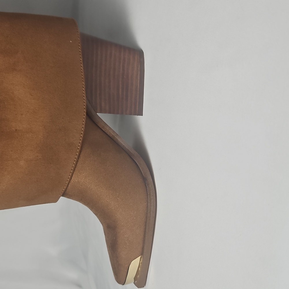 Jessica Simpson Astoli 5M Western Cuff Knee High Boot Tobacco Brown Suede OBX - Picture 6 of 10